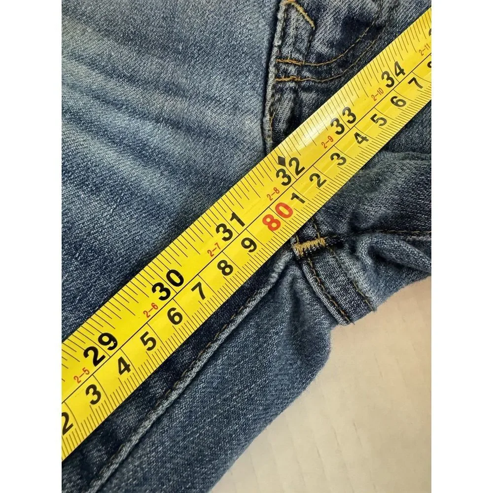 American Eagle Airflex Skinny Distressed Denim Blue Jeans‎ Size 29x32